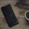 Husa Flip tip carte Samsung Galaxy A42 5G - Qin Leather, Nillkin, Maro