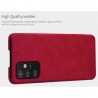 Husa Flip tip carte Samsung Galaxy A52 4G / A52 5G / A52s 5G - Qin Leather, Nillkin, Maro