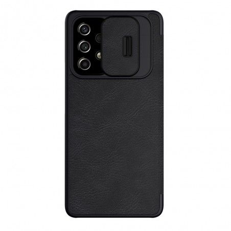 Husa Flip tip carte Samsung Galaxy A53 5G - Qin Leather, Nillkin, Neagra