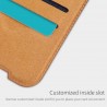 Husa Flip tip carte Samsung Galaxy A72 5G - Qin Leather, Nillkin, Maro