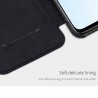 Husa Flip tip carte Samsung Galaxy S21 Plus - Qin Leather, Nillkin, Rosu