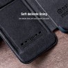 Husa Flip tip carte Samsung Galaxy S22 - Qin Leather, Nillkin, Neagra