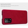 Husa Flip tip carte Xiaomi Mi 10T 5G / Mi 10T Pro 5G - Qin Leather, Nillkin, Rosu