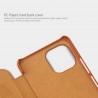 Husa Flip tip carte Xiaomi Mi 11 Lite - Qin Leather, Nillkin, Neagra