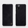 Husa Flip tip carte Xiaomi Poco M4 Pro 5G - Qin Leather, Nillkin, Neagra