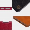 Husa Flip tip carte Xiaomi Poco M4 Pro 5G - Qin Leather, Nillkin, Rosu