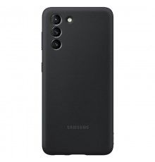 Husa carcasa spate silicon Originala Samsung Galaxy S21 / S21 5G, EF-PG991TBEGWW, Neagra  - 1