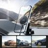 Suport auto Joyroom JR-ZS240 Dashboard Magnetic, compatibil MagSafe, incarcare wireless, rotire 360 grade, Negru