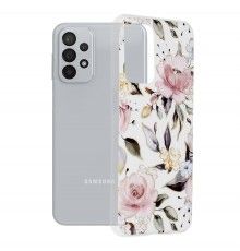 Husa carcasa spate pentru Samsung Galaxy A23 / A23 5G - Marble Series - Chloe White