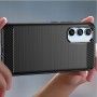 Husa carcasa Spate pentru Samsung Galaxy A54 - Tpu Carbon Silicone - Neagra