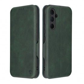 Husa 360 tip carte magnetica pentru Samsung Galaxy A54 - Safe Wallet Plus, Verde