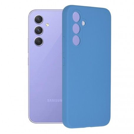 Husa Carcasa Spate pentru Samsung Galaxy A54 - Soft Edge Silicone - Denim Blue