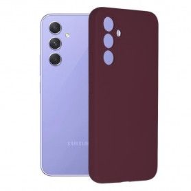 Husa Carcasa Spate pentru Samsung Galaxy A54 - Soft Edge Silicone - Plum Violet