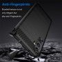 Husa pentru Samsung Galaxy A14 4G / A14 5G - Techsuit Carbon Silicone - Black
