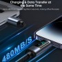 Cablu de date USB la Lightning 2.4A, 1.2m - JoyRoom (S-AL012A16) - Black