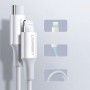 Cablu de Date Type-C la Lightning, 3A, 2m - Ugreen Rubber Shell (60749) - White