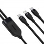 Cablu de Date Type-C la Type-C, Lightning 100W, 1.2m - Baseus Flash Series (CA1T2-F01) - Black
