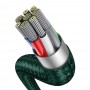 Cablu de Date Type-C la Type-C, Lightning 100W, 1.2m - Baseus Flash Series (CA1T2-F06) - Green