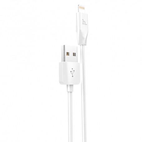 Cablu de Date USB-A la Lightning 10.5W, 2.4A, 2m - Hoco Rapid (X1) - White