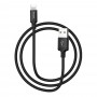 Cablu de Date USB-A la Lightning 2.4A, 2m - Hoco Times Speed (X14) - Black