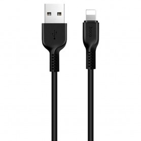 Cablu de Date USB-A la Lightning 10W, 2A, 3m - Hoco Flash (X20) - Black