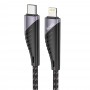 Cablu de Date Type-C la Lightning PD 20W, 3A, 1.2m - Hoco Freeway (U95)- Black