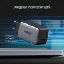 Incarcator Priza USB-A QC 3.0, 2xUSB-C PD GaN 65W, 3.25A - Ugreen Nexode (15334) - White