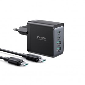 Incarcator Priza 2 x Type-C, 2 x USB, 67W + cablu Type-C, 100W - JoyRoom (TCG02) - Black