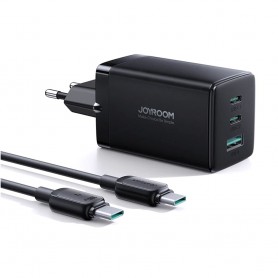 Incarcator pentru Priza USB Type-C 65W + Cablu Type-C 100W, 1m - JoyRoom (TCG01) - Black