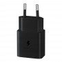 Incarcator Priza Type-C 15W, Fast Charging, Cablu Type-C la Type-C - Samsung (EP-T1510XBEGEU) - Black (Blister Packing)