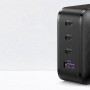 Incarcator Priza Fast Charge GaN x PD65W, 3x Type-C, USB - Ugreen (70774) - Black