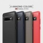 Husa Tpu Carbon Fibre pentru Samsung Galaxy S10+ Plus, Neagra  - 7