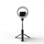 Selfie Stick Stabil cu Lampa Circulara, 80cm - Techsuit (Q07) - Black