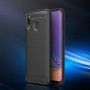 Husa Tpu Carbon Fibre pentru Samsung Galaxy A40, Midnight Blue