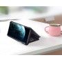 Husa tip carte pentru Samsung Galaxy A40 Flip Mirror Stand Clear View, Neagra  - 2