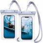 Husa universala pentru telefon (set 2 bucati) - Spigen Waterproof Case A601 - Aqua Blue