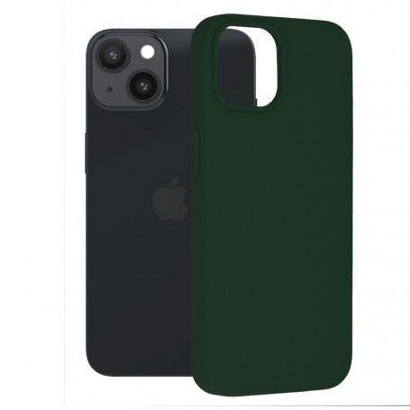 Husa pentru iPhone 14 - Techsuit Soft Edge Silicone - Dark Green