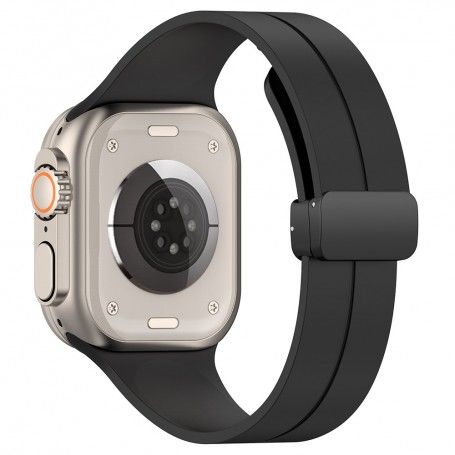Curea pentru Apple Watch 1/2/3/4/5/6/7/8/SE/SE 2/Ultra (42/44/45/49mm) - Techsuit Watchband (W011) - Black