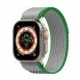 Curea pentru Apple Watch 1/2/3/4/5/6/7/8/SE/SE 2 (38/40/41mm) - Techsuit Watchband (W039) - Green / Green