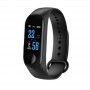 Smartwatch Bratara Ceas Fitness M3 bluetooth, Negru  - 1