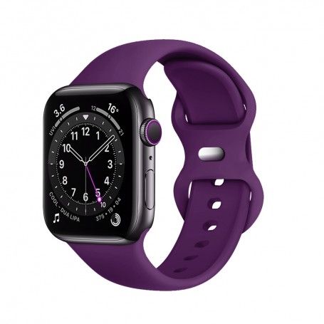 Curea pentru Apple Watch 1/2/3/4/5/6/7/8/SE/SE 2/Ultra (42/44/45/49mm) - Techsuit Watchband (W031) - Dark Purple