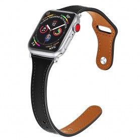Curea Sport Perforata, compatibila Apple Watch 1/2/3/4, Silicon, 38mm/40mm, Albastru / Alb