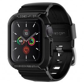 Curea barbati pentru Apple Watch 1/2/3/4/5/6/7/8/SE/SE 2/Ultra (42/44/45/49mm) - Techsuit Watchband (W033) - Black