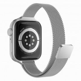 Curea Sport Perforata, compatibila Apple Watch 1/2/3/4, Silicon, 38mm/40mm, Turcoaz / Roz