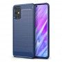 Husa Tpu Carbon pentru Samsung Galaxy S20, Midnight Blue  - 1