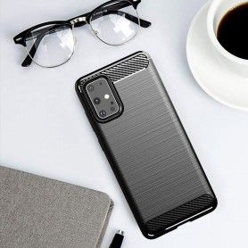 Husa Tpu Carbon pentru Samsung Galaxy S20+ Plus, Midnight Blue  - 5