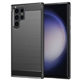 Husa pentru Samsung Galaxy S23 Ultra - Techsuit Soft Edge Silicone - Neagra