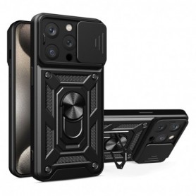 Husa pentru iPhone 15 Pro Max - Ringke Fusion X Design - Camo Neagra