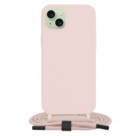 Husa pentru iPhone 15 Plus - Ringke Silicone Magnetic - Roz Sand