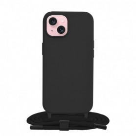 Husa pentru iPhone 15 - Techsuit Acrylic MagSafe Crossbody - Neagra